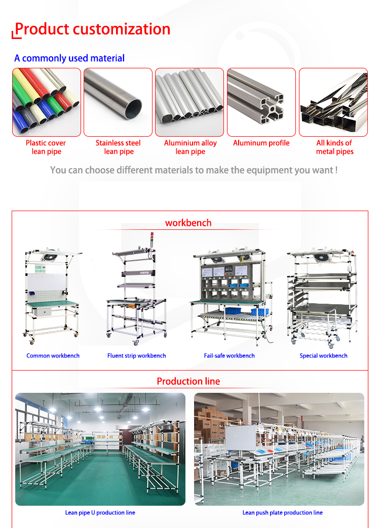 Industrial Assembly 28mm Strengthen Frame Pipe and Joint System Aluminum Alloy Lean Tube