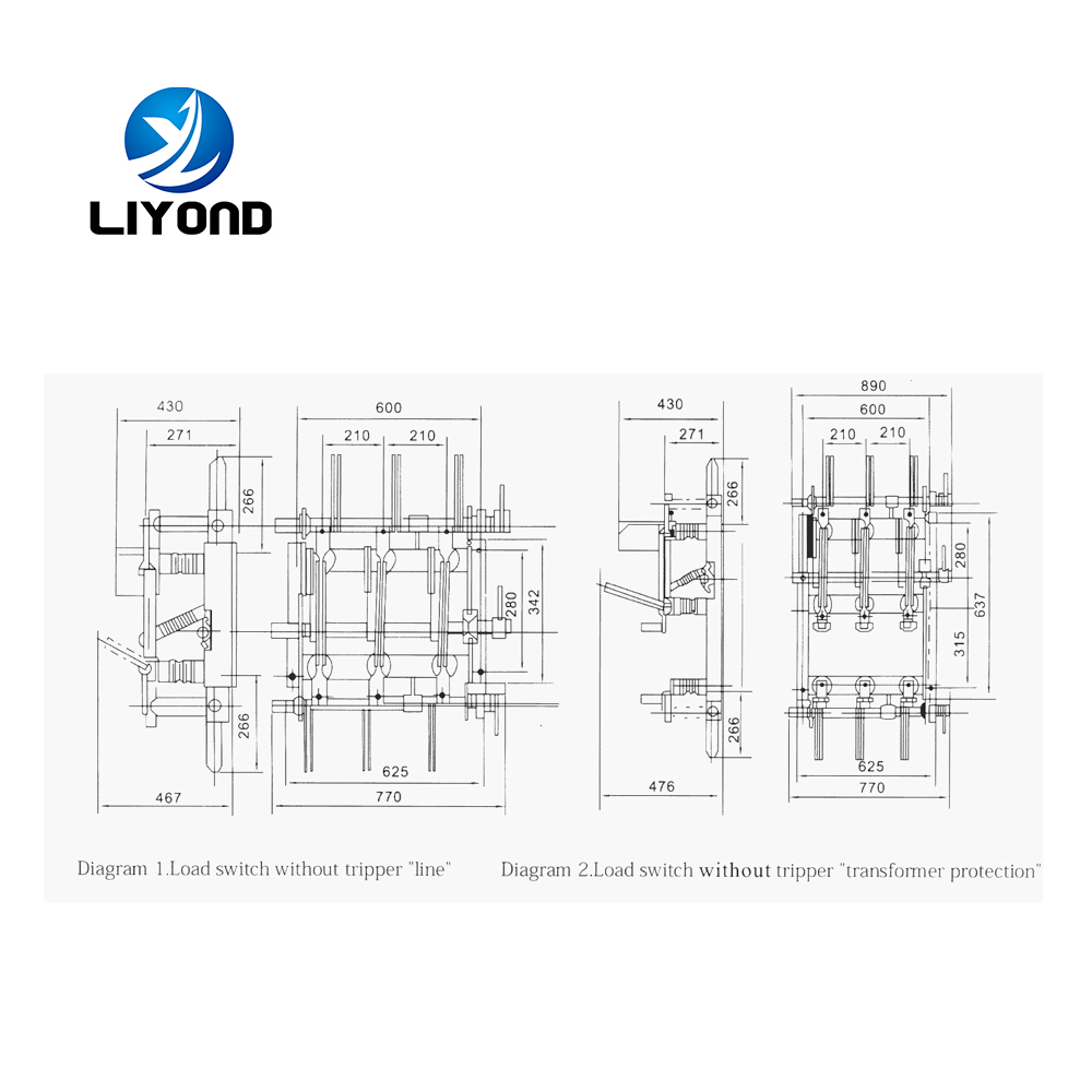 FN7 series 12kV 24kV High voltage  Load Break Disconnect Switch