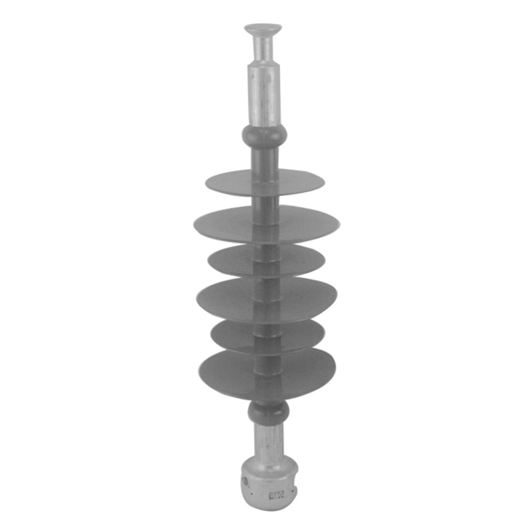 Composite distribution suspension insulator