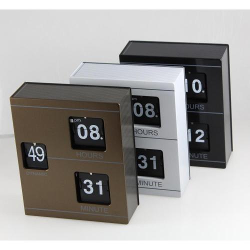 Flip Clock a forma di libro in metallo