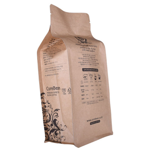 Desain Kreatif Penuh Gloss Finish Hijau Bio Bean Coffee Bag