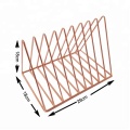 Organizador de escritorio Copper Color Triangle Steel Whripshelf