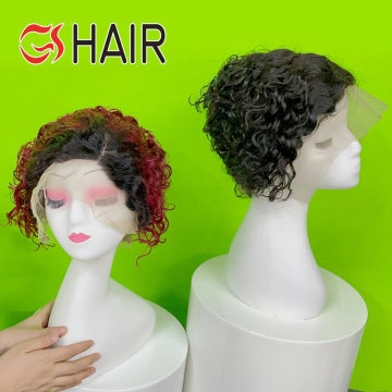 Top Swiss Lace Short Pixie Wig Vendor: Vietnamese Human Hair Pixie Cut & Curly Bob Wigs