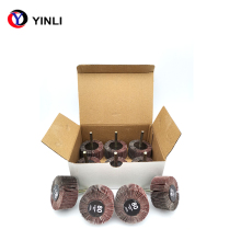 Mounted Flap Wheel with Shaft - Abrasive Cloth