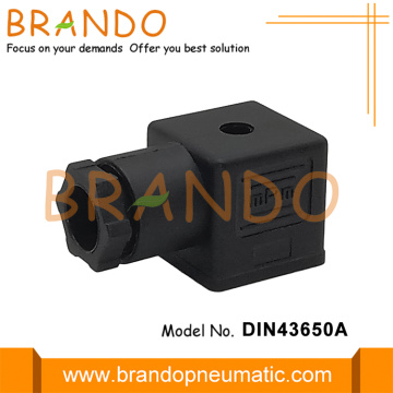 MPM Black Solenid Valve Pluget Socket Connector DIN43650A