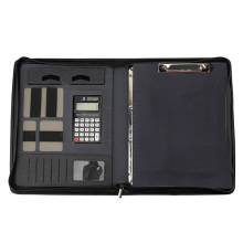 Factory Hot Sale Professional Quality Multi-Function A4 Leather Portfolio Binder