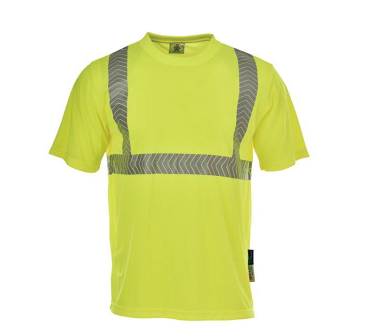 Customized logo high visibility reflective safety t shirt