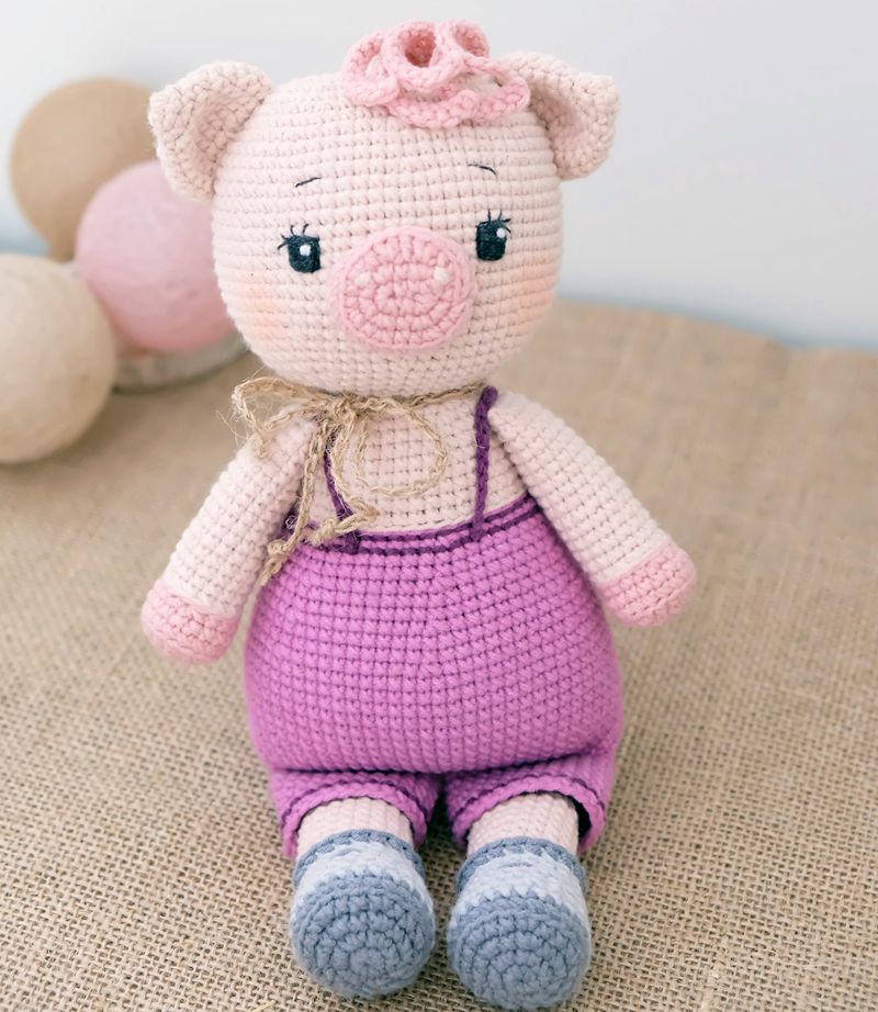 14 3 Crochet Pig