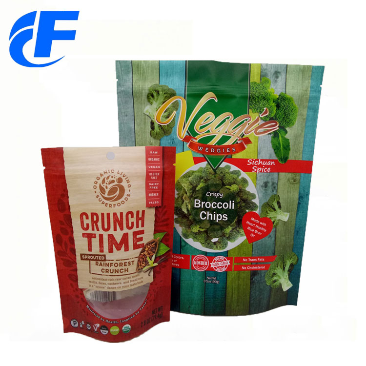 Resealable stand up pouch for dry fruit/seeds