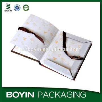 Hot sell cheap printed decorative book boxes wholesale