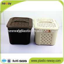 Euro style small size white and brown kitchen storage box