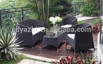 New product outdoor furniture powder coated aluminum frame outdoor rattan sofa