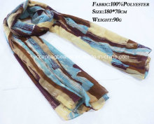 100% Polyester Chiffon Infinity Scarve