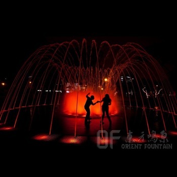 circle outdoor decrotive music garden light dance fountain