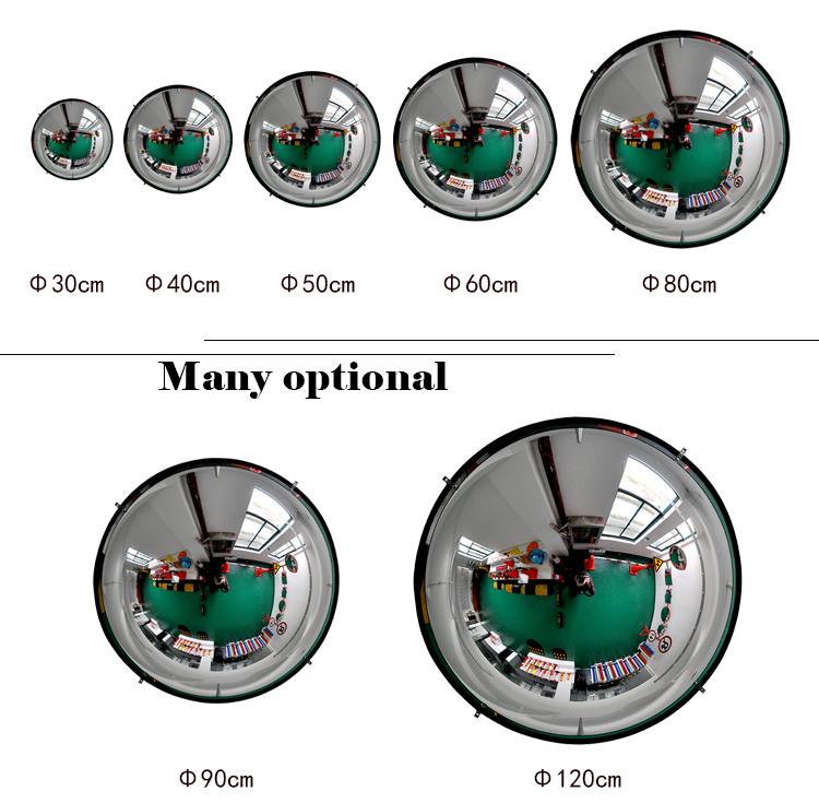 360 View Degree Indoor Acrylic Full Dome Mirror for Indoor, Indoor Using Spherical Mirror