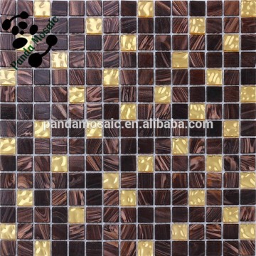 Brand new hand cut uneven glass mosaic tiles exterior wall tile with high quality