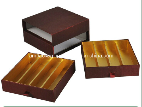 New Design High Quality Fashion Golden Chocolate Box for Wedding