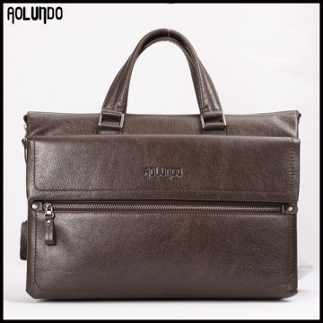 Classical design leather business briefcase