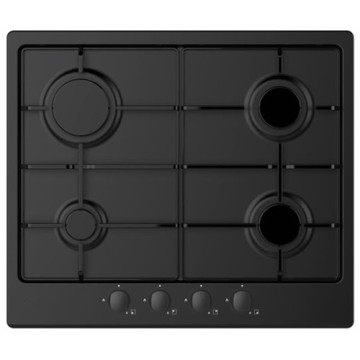 Candy Gas Hobs UK 4 Rings Black Steel