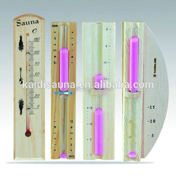 Wooden sauna sand timer, sauna accessories, 15 minutes sand timer
