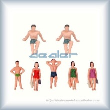 2015 mew plastic swimming human figure, plastic miniature human figure,plastic scale model human figure