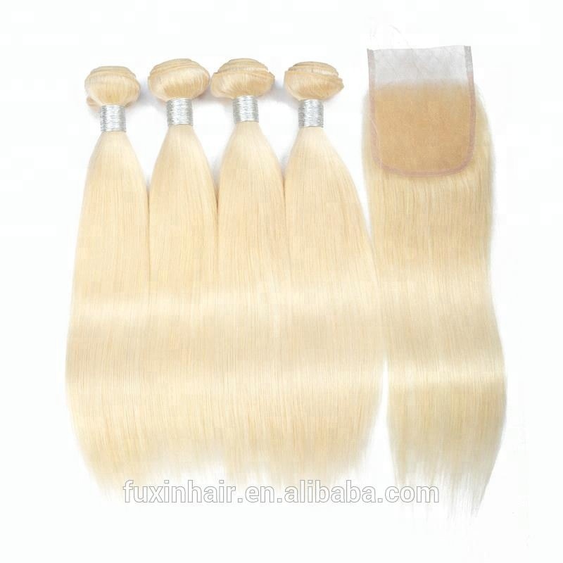 Xuchang Fuxin Manufacturer Blonde Brazilian Hair Extensions Remy Hair Wholesale Mink Large Stock, Accepted Large Quantity Order