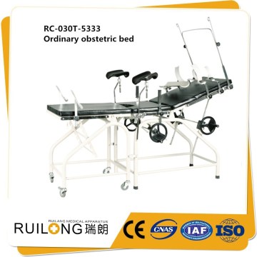 Carbon Steel Detachable Gynecological Manual Obstetric Delivery Bed