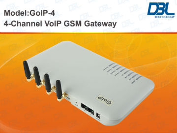 4 Port Voip Gsm Sip Gateway Goip , 4 Sim Card Broadband Phone Gateway