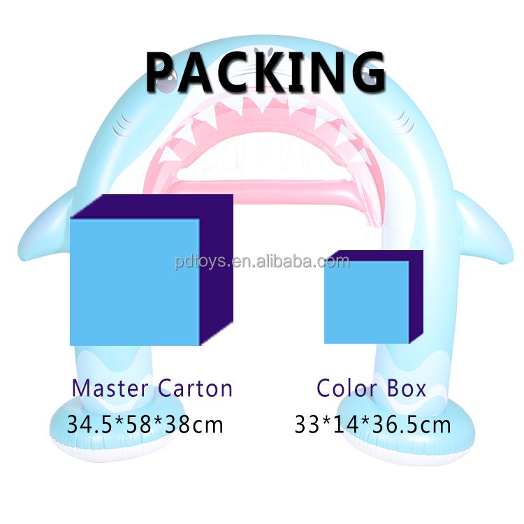 wholesale inflatable arch inflatable shark sprinkler inflatable kids toys baby pool kids pool