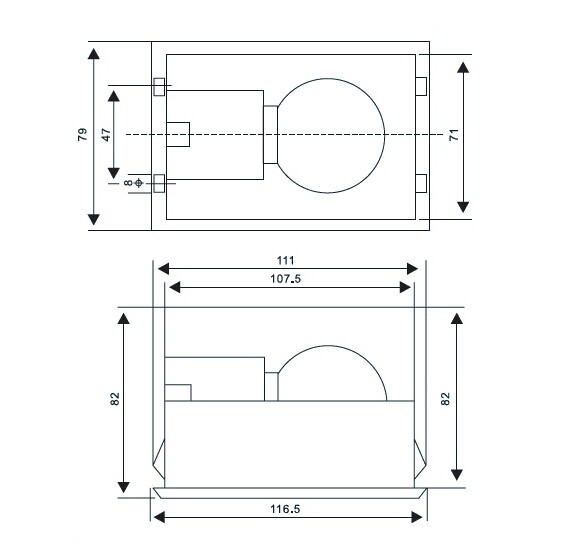 CM-1 High Voltage LED Cabinet Lights Lamp cabinet light led For indoor switchgear panel