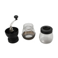 Moedor de café removível manual com dois potes de vidro