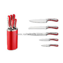 kitchen knife set with case