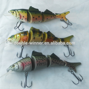 hard plastic jointed pike snake swimmer fishing lure
