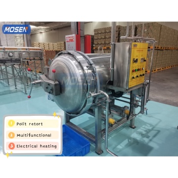 Industrial Steam Food Sterilizer Retort Machine for Retort Pouches