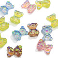 Resina Orso Charms Flatback Gummy Bear Cabochon Hot Orecchino Pendenti per accessori portachiavi fai da te