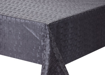 Solid Embossed Fabric Tablecloth Elegant