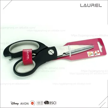 Top-quality 3.5mm 5 Blade thickness kitchen scissor with magnetic case