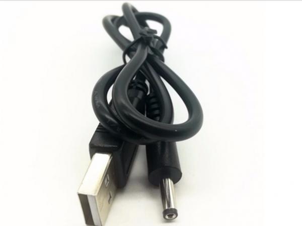 ODM OEM 1M 20AWG USB 2.0 A Male to 3.5mm DC Connector Plug Power Cord  Cable   5V 9V 12V Charge Barrel Jack Power Cable Black