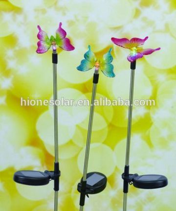Acrylic Butterfly Solar Stake, Assorted