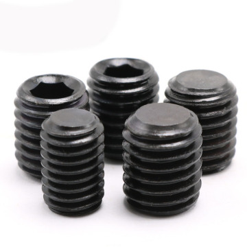 Black oxide Hexagon socket set screws with flat point