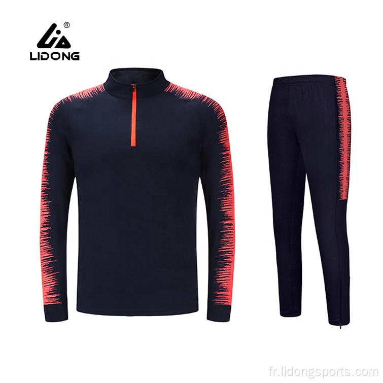 Fashion à manches longues Formation de soccer Jogging Sport Tracksuits