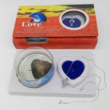 Love Pearl Necklace Gift With Double Dolphin Pendant