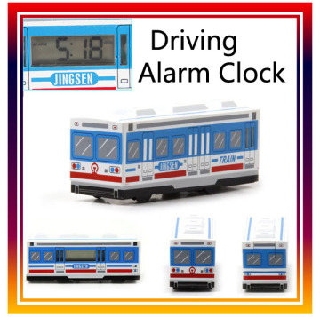 Smart Creative Auto Bus Alarm Clock ,Driving Car LCD Alarm Clock