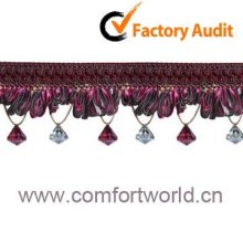 Rhinestones Curtain Lace