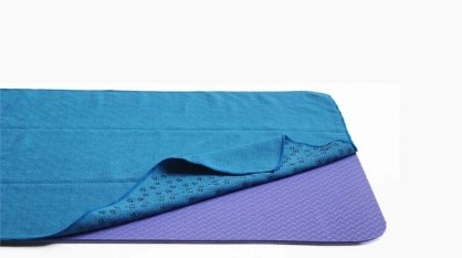 JW High Quality Fitness Anti Slip Yoga Mat Towel Sport Absorbent Mictofiber Fabric Yoga Towel with mesh bag