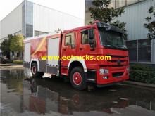 8000 Litres 310HP HOWO Fire Rescue Trucks
