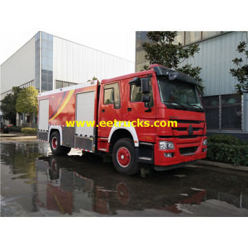 8000 Litres 310HP HOWO Fire Rescue Trucks