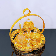 2023 Luxury Islamic Glass Oud Charcoal Incense Burner Set in Dubai