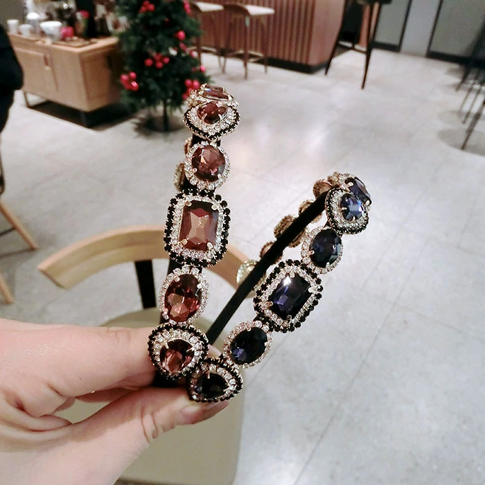 2020 New High Quality Rhinestone Hairband Faux Diamond Headband Luxury Bling Headbands