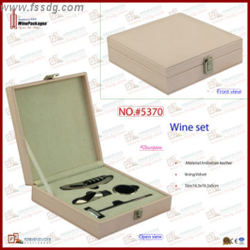 high quality leather wine set packaging case